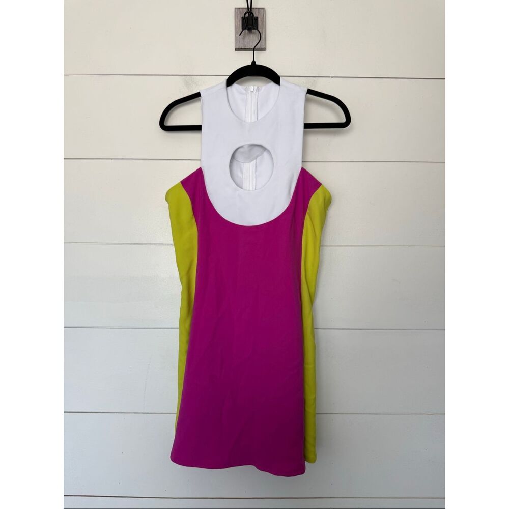 Dorothy Zudora women’s 2 Pink Green Retro 80s Dress